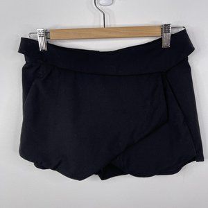 ARITZIA TALULA Women Berklee Lined Wool Blend Black Skort Skirt Size 2